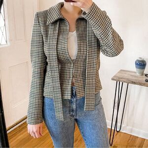 Walter Plaid Blazer Jacket Herringbone Tweed